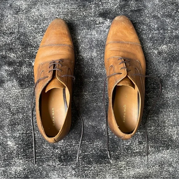 Zara | Shoes | Zara Man Oxford Dress Shoes Mens Us 9 In  display picture 1